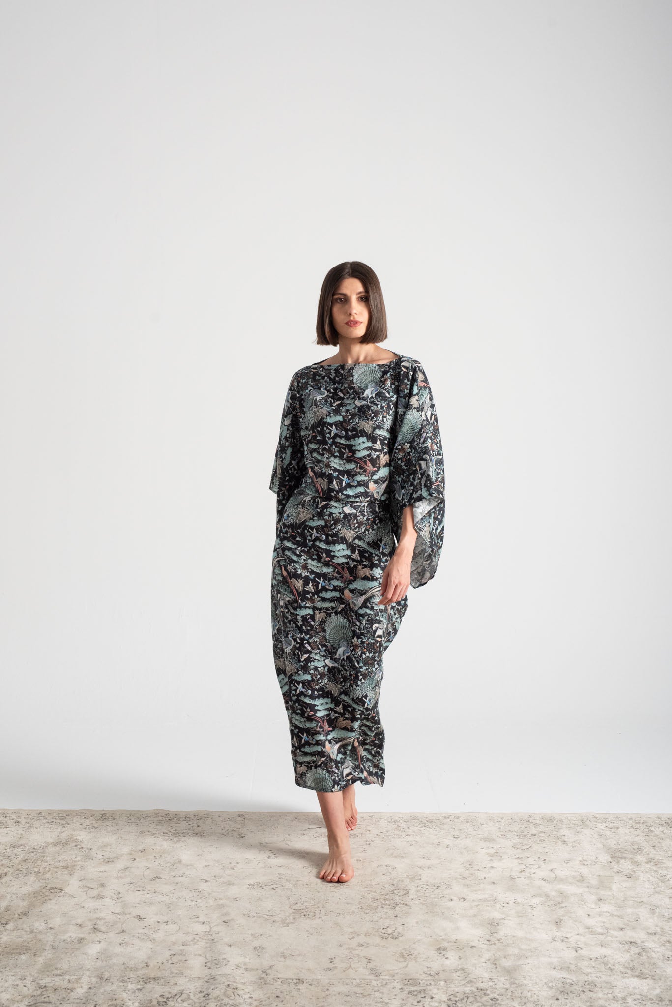 Kimonos Dress Najeon Print Luxmii