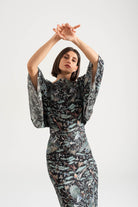 Kimonos Dress Najeon Print Luxmii