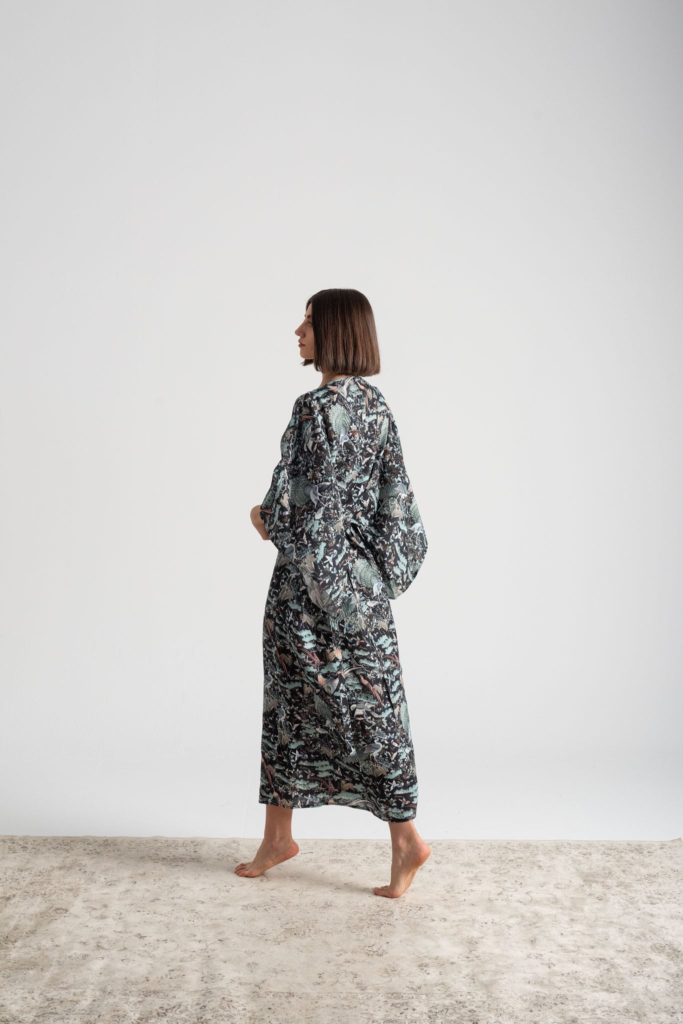 Kimonos Dress Najeon Print Luxmii