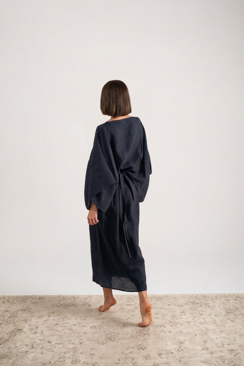 Kimonos Dress Navy Luxmii