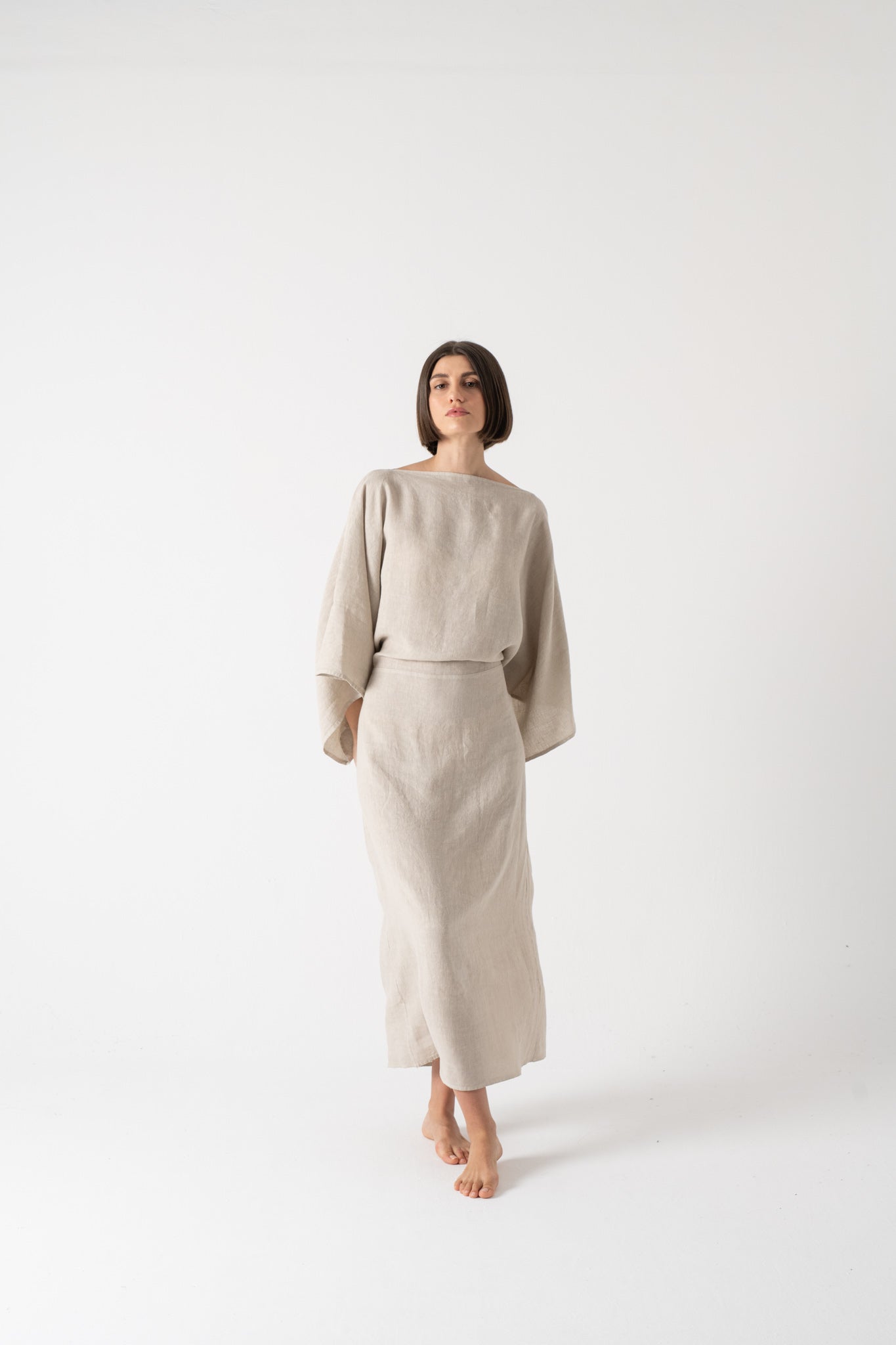 Kimonos Dress Oatmeal Luxmii