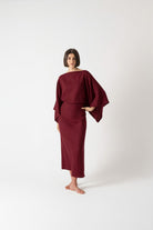Kimonos Dress Wine Luxmii