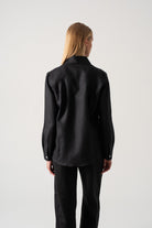 La Classica Linen Shirt Black Luxmii