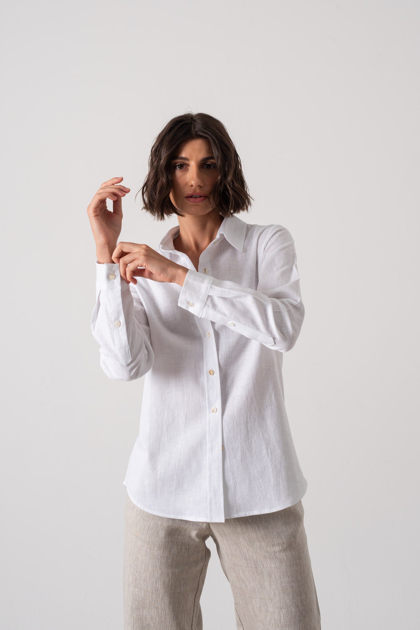 La Classica Linen Shirt White Luxmii