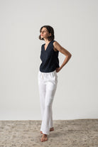 Matheo Linen Pant White Luxmii