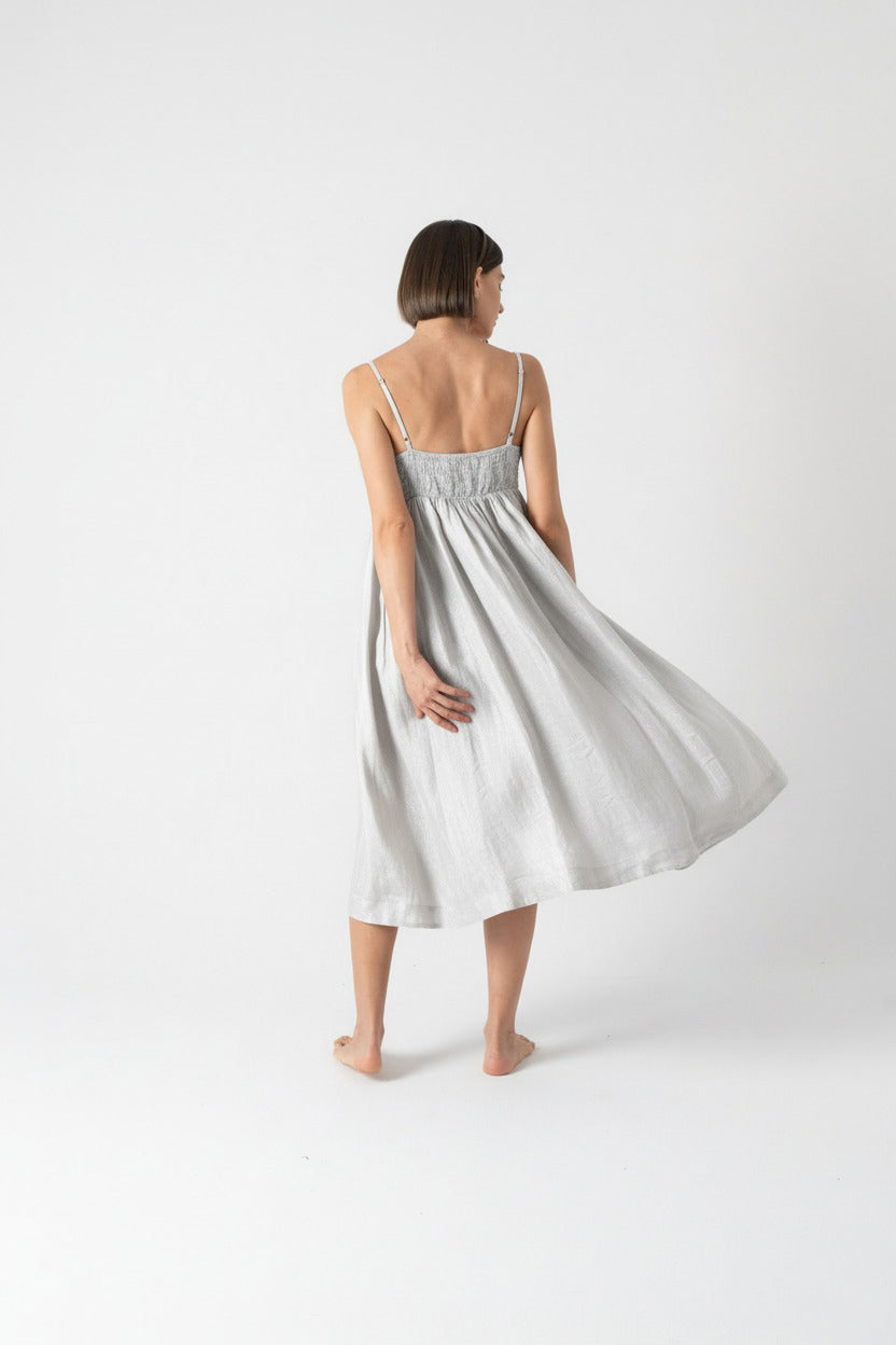 Onda Midi Dress Ice Luxmii