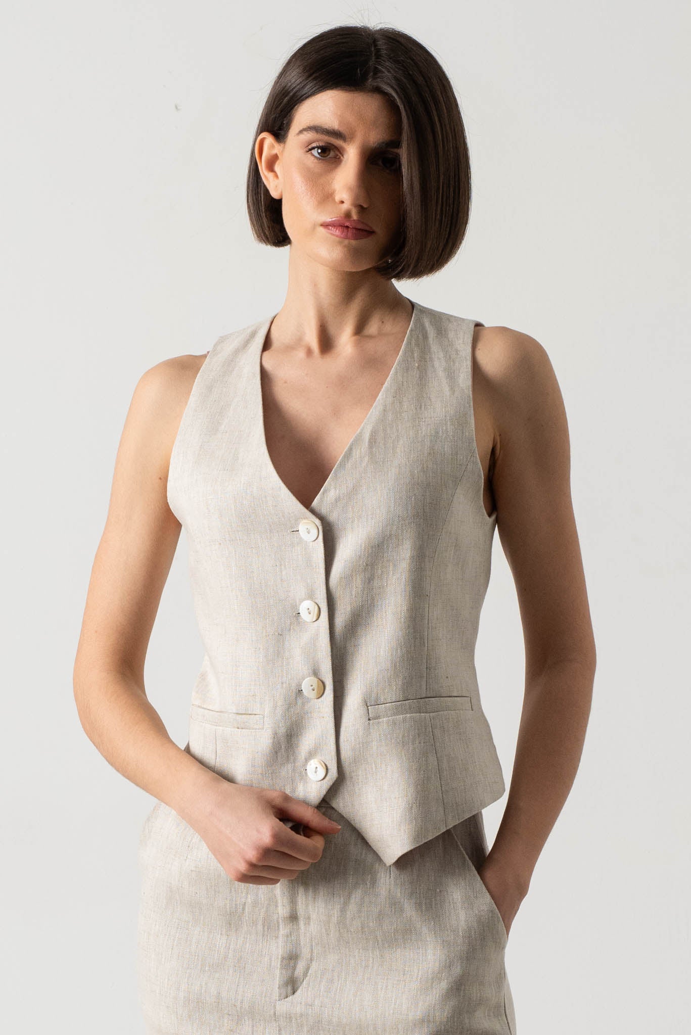 Rhea Gilet Royal Natural Luxmii