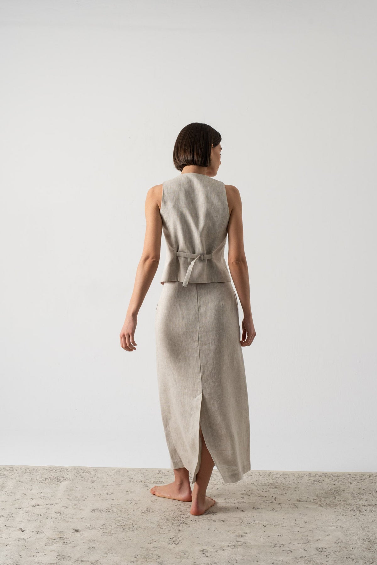 Rhea Skirt Royal Natural Luxmii