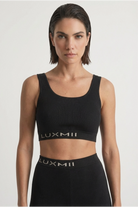 Ribbed Knit Mouvement Crop Top Luxmii