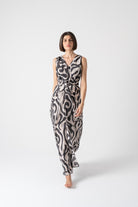 Serpente Wrap Dress Savannah Print Luxmii