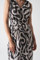 Serpente Wrap Dress Savannah Print Luxmii