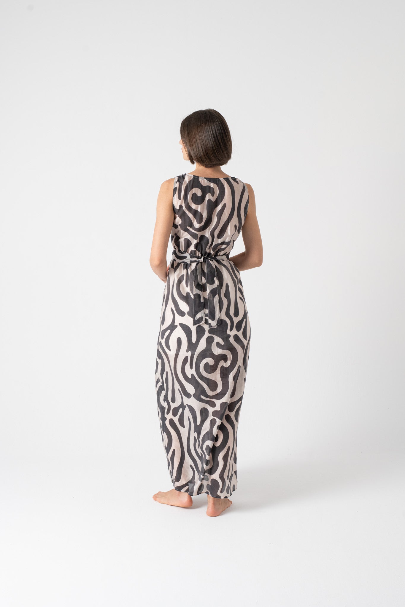 Serpente Wrap Dress Savannah Print Luxmii