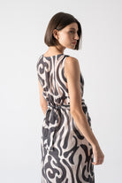 Serpente Wrap Dress in Savannah Print Luxmii