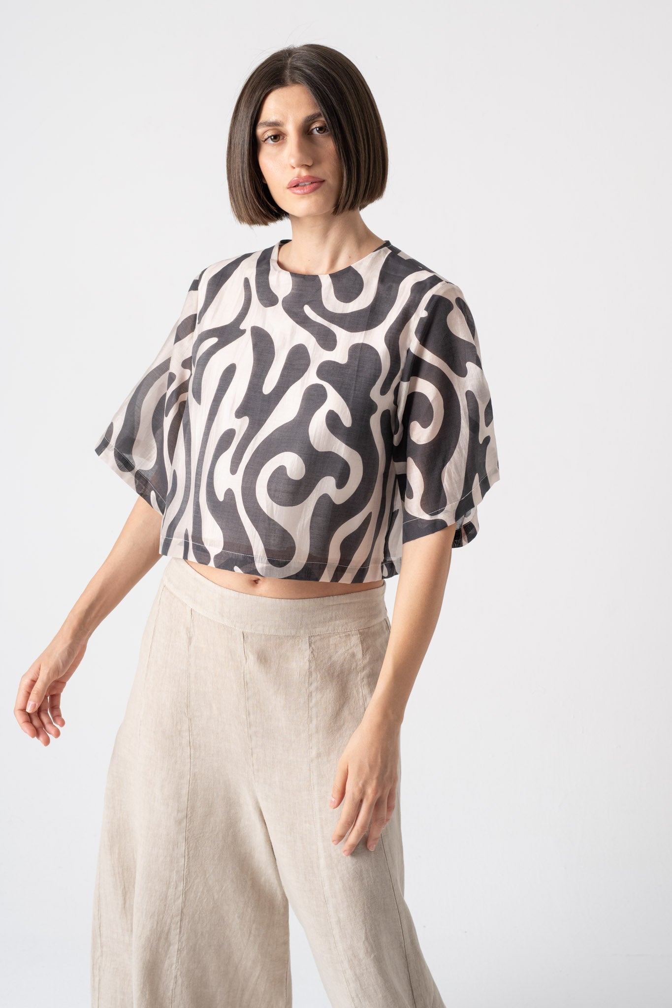 Tee in Savannah print Luxmii
