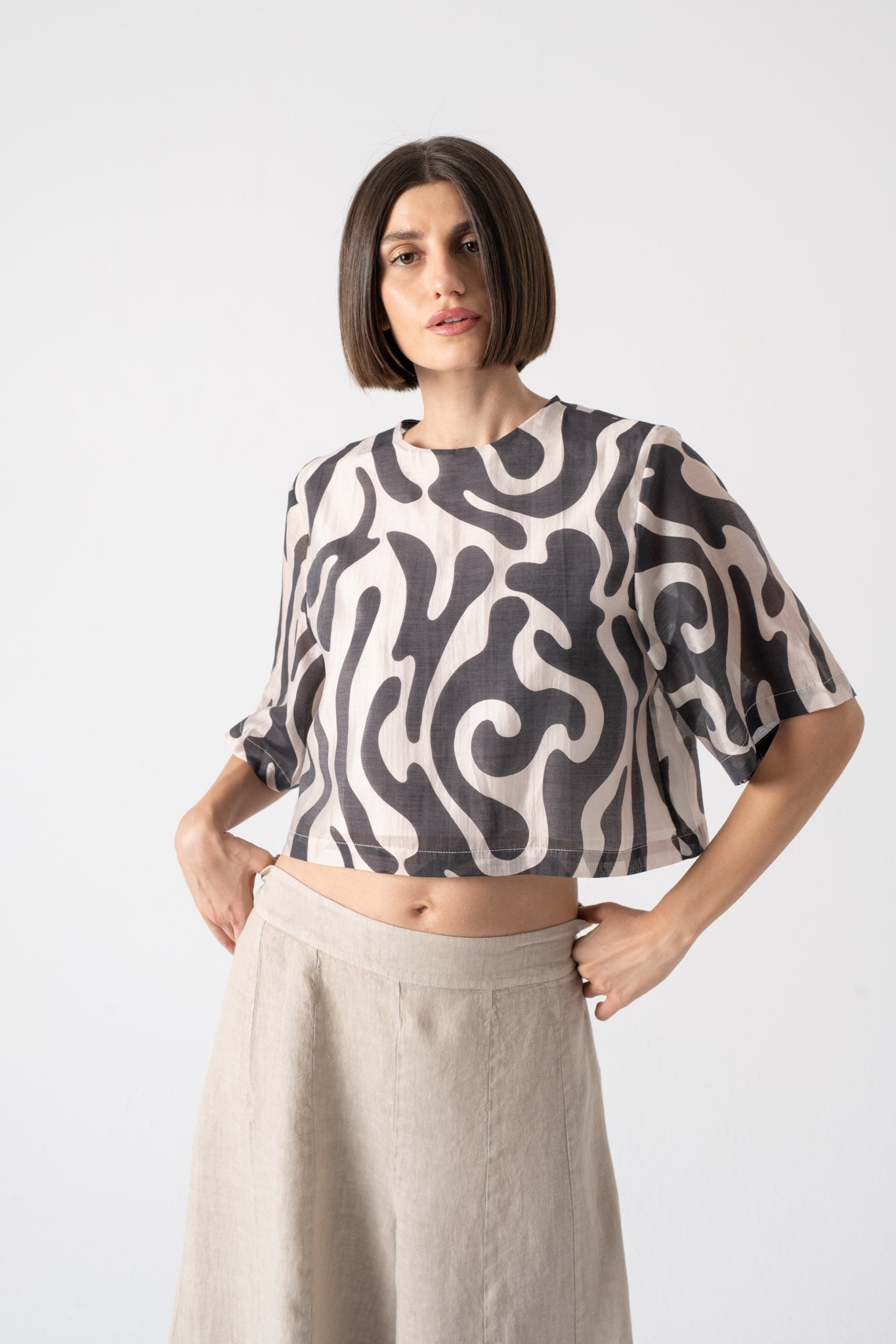 Tee in Savannah print Luxmii