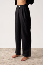 Thalia Linen Trouser Black Luxmii