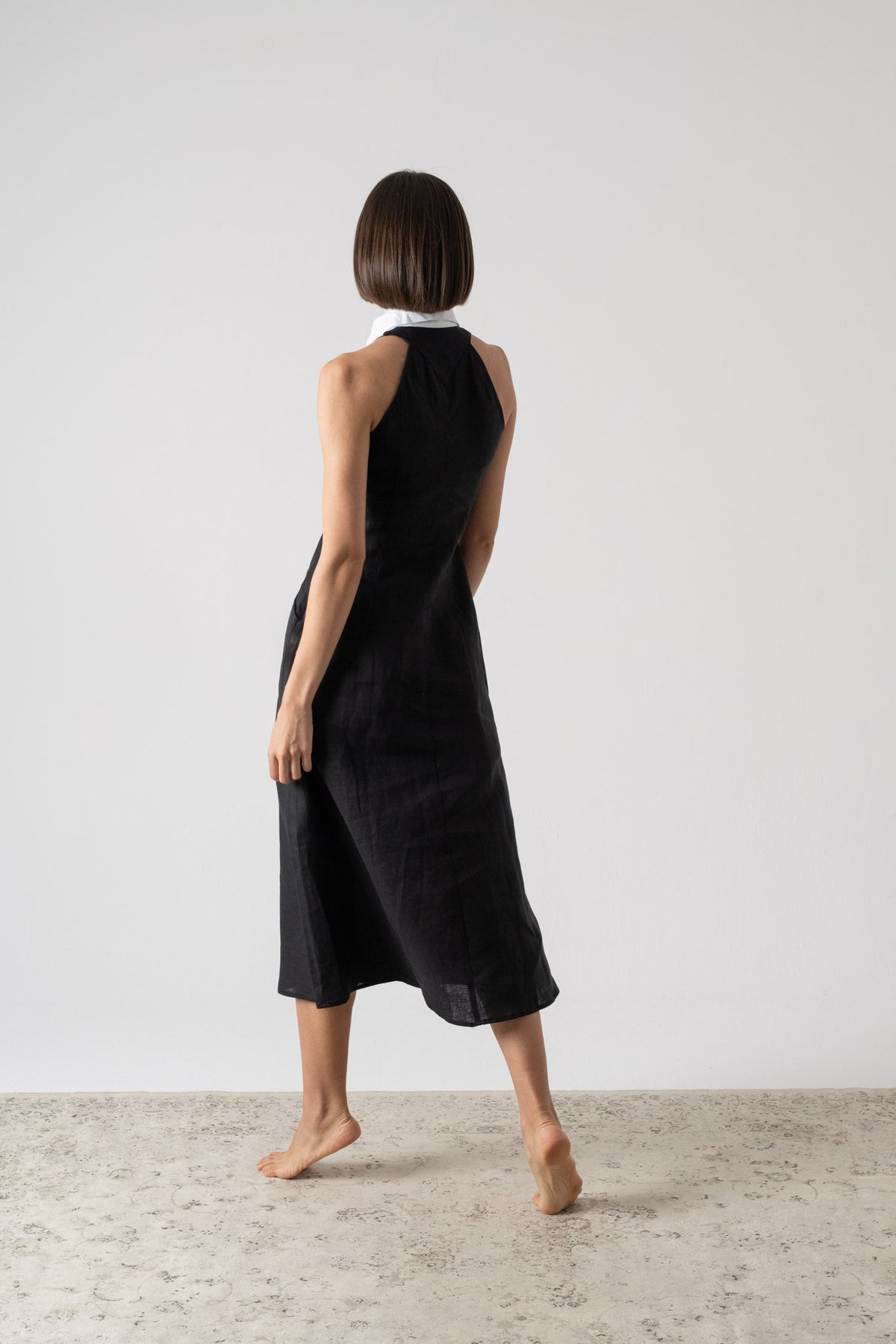 Tuxedo Dress Black Luxmii