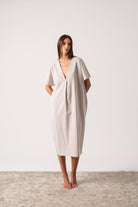 Vacanza Linen Kaftan Natural Luxmii