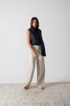 Vaeli Scarf Top Navy Luxmii