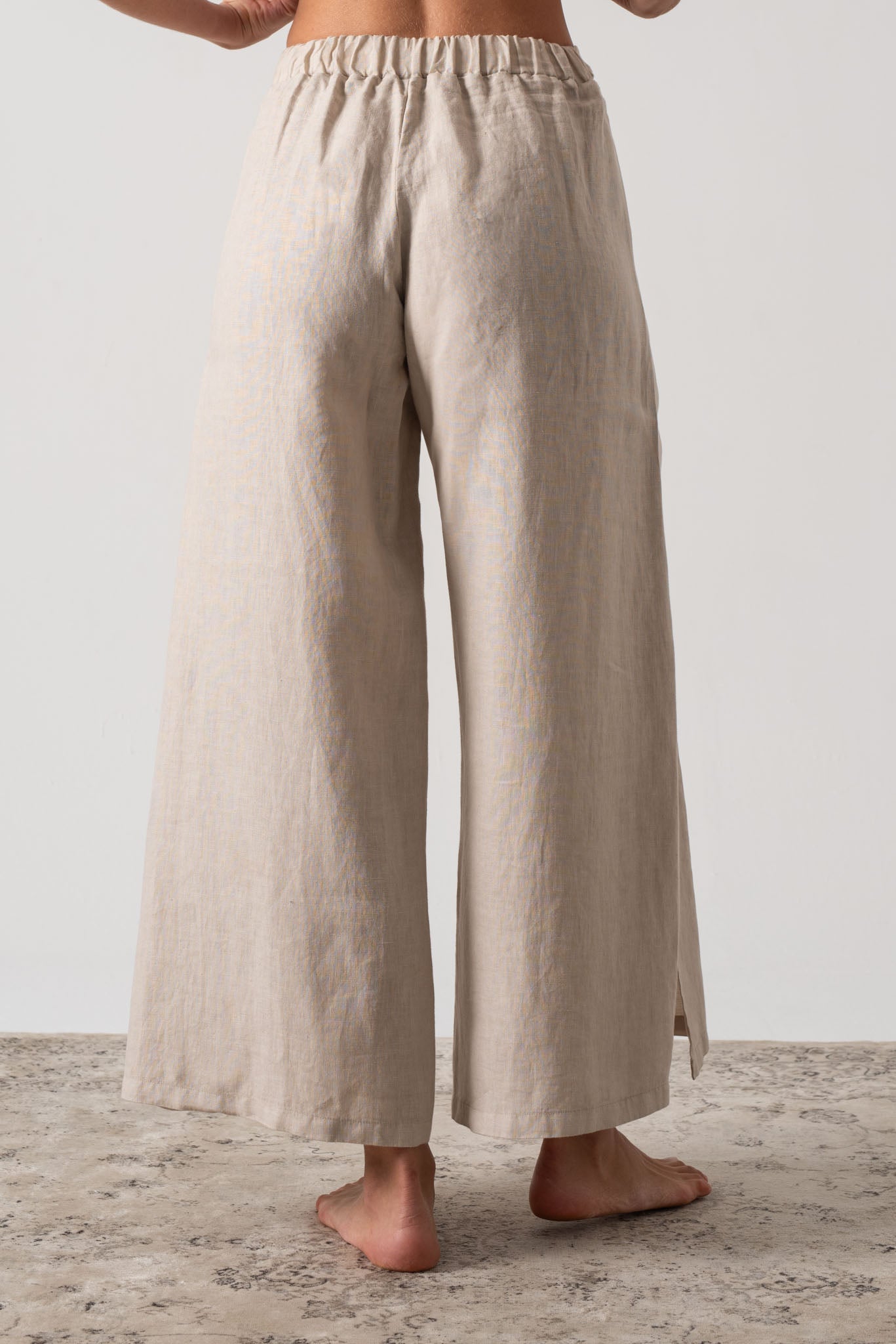 Zakai Wrap Pant Oatmeal - LUXMII Zakai Wrap Pant Oatmeal - LUXMII