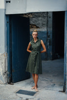 Zaya Dress Khaki Luxmii