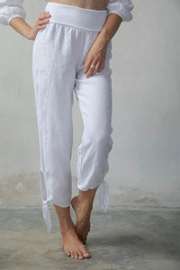 White Linen Pants